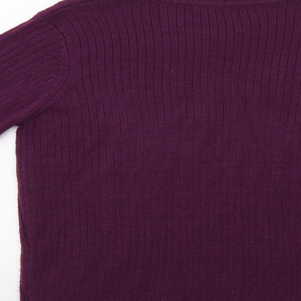 Isle Womens Purple   Pullover Jumper Size S