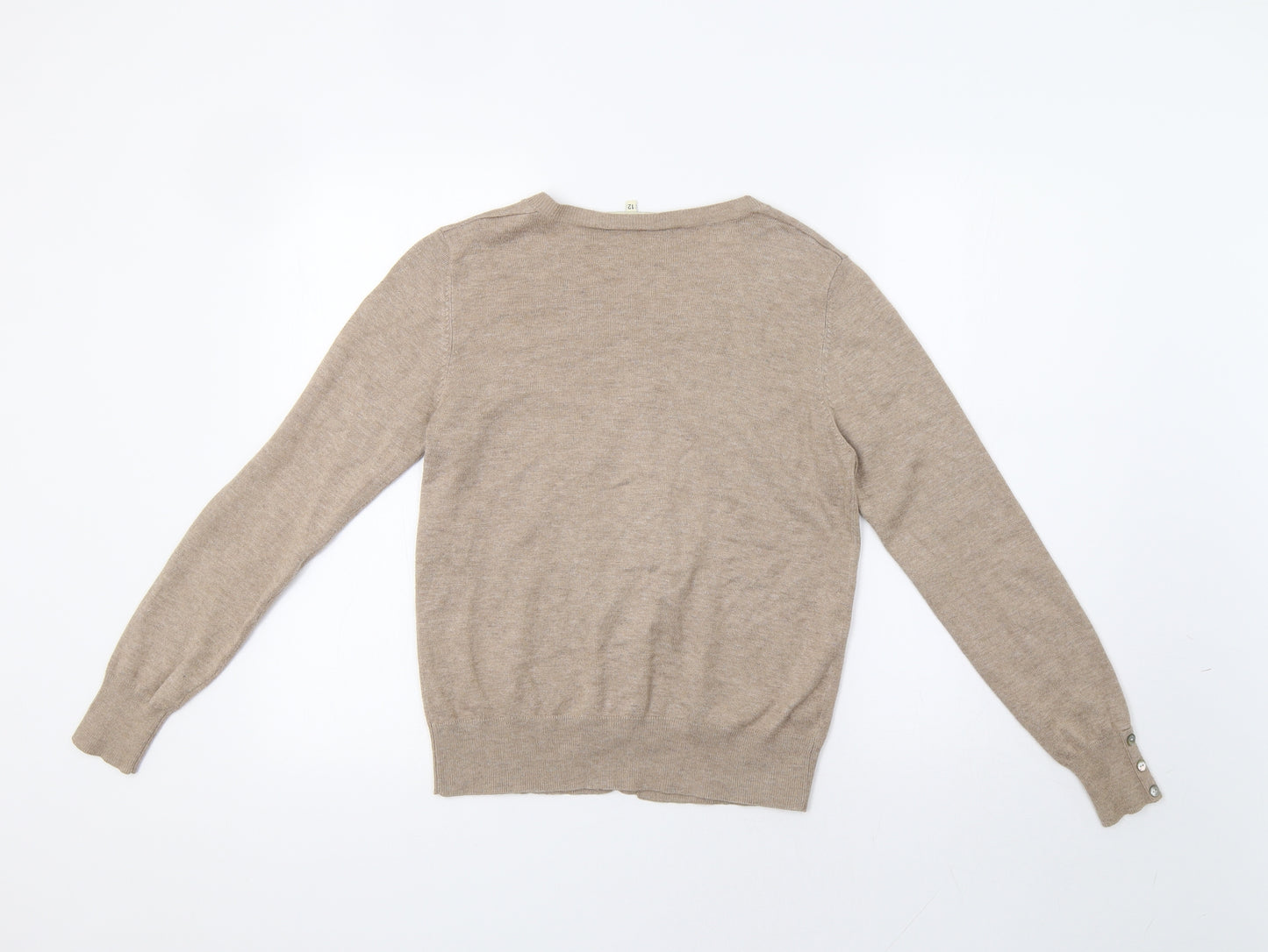 Papaya Womens Beige   Cardigan Jumper Size 12
