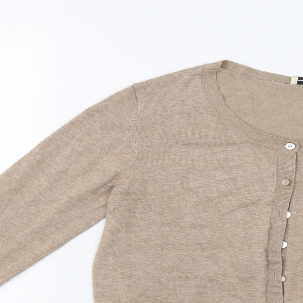 Papaya Womens Beige   Cardigan Jumper Size 12