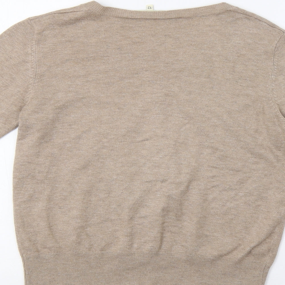 Papaya Womens Beige   Cardigan Jumper Size 12