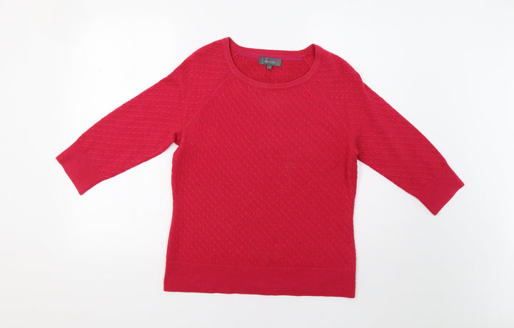 Per Una Womens Pink Pullover Jumper Size 12