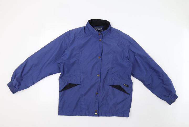 Prpquip Womens Blue Rain Coat Jacket Size S