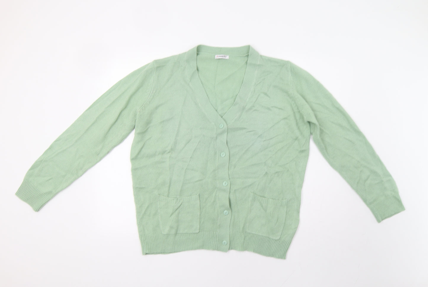 Damart Womens Green   Cardigan Jumper Size M