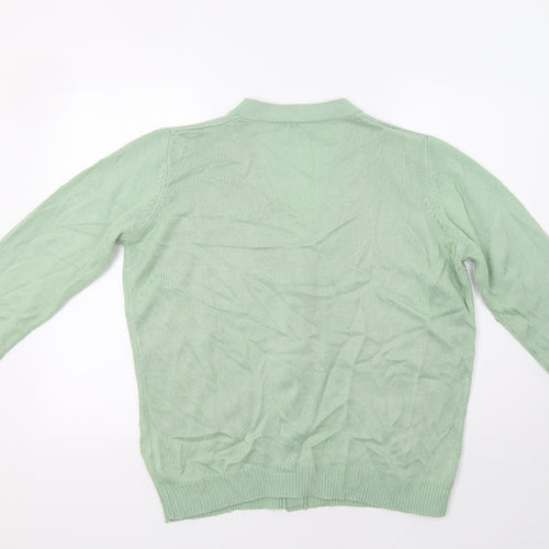 Damart Womens Green   Cardigan Jumper Size M