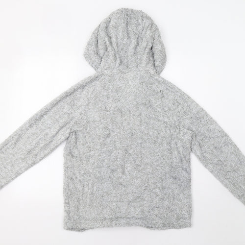 M&S Womens Grey   Pullover Hoodie Size 10  - Bear