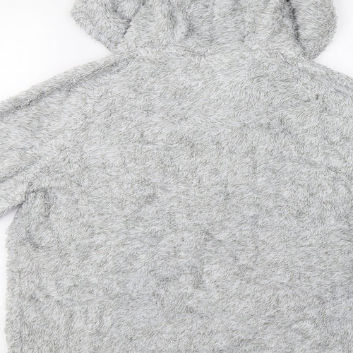 M&S Womens Grey   Pullover Hoodie Size 10  - Bear