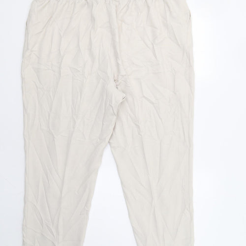 M&S Womens Beige   Trousers  Size 22