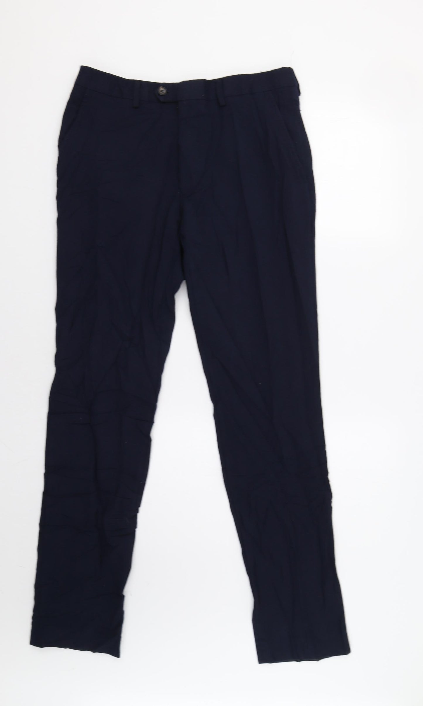 NEXT Mens Blue   Dress Pants Trousers Size 32 L33 in