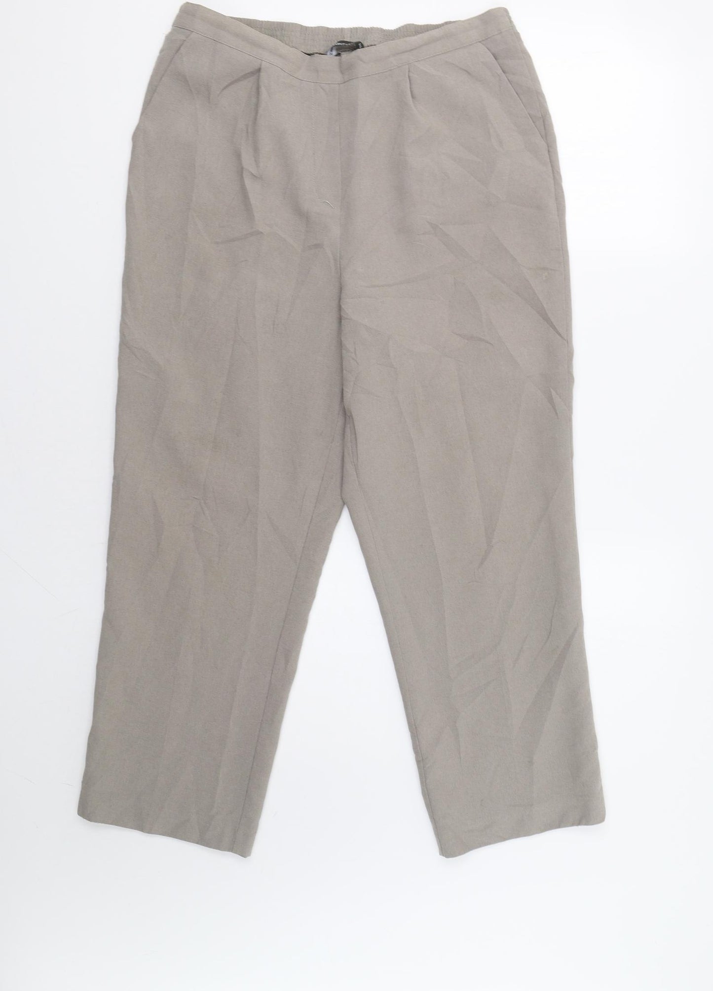 Bonmarch Womens Grey   Trousers  Size 14 L26 in