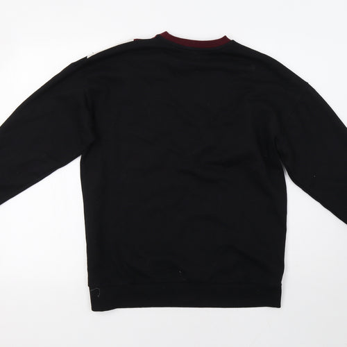 NewLook Womens Black Striped  Pullover Sweatshirt Size S