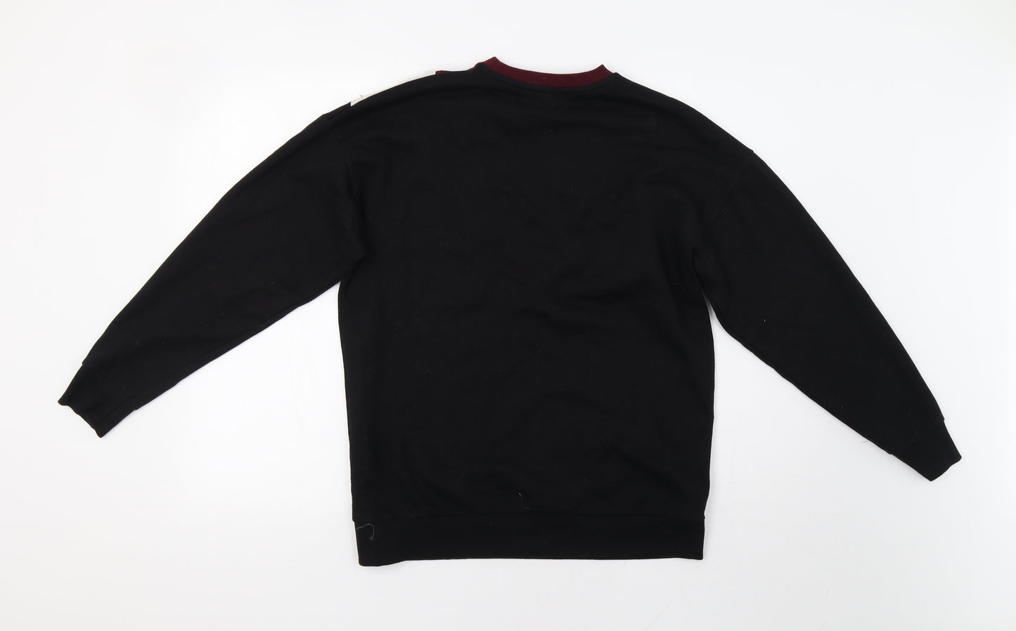NewLook Womens Black Striped  Pullover Sweatshirt Size S