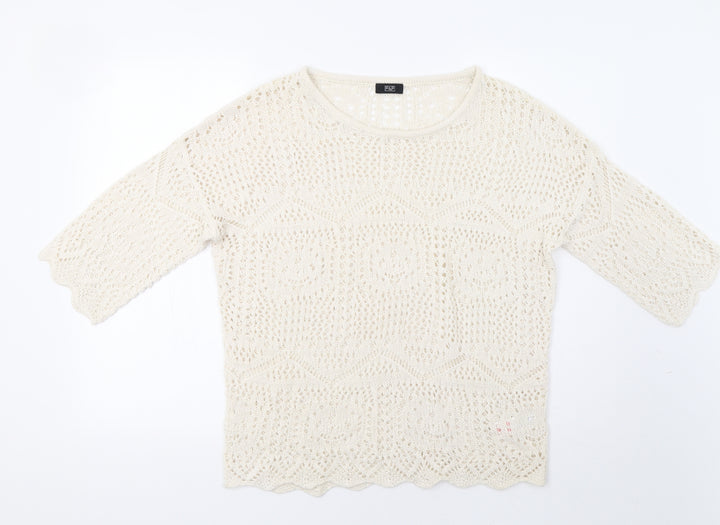 F&F Womens Ivory   Pullover Jumper Size 10