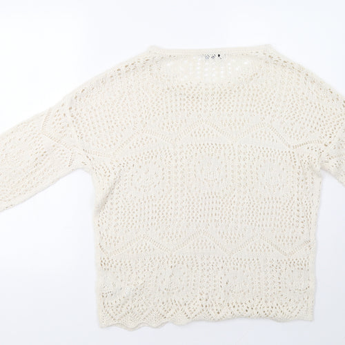 F&F Womens Ivory   Pullover Jumper Size 10