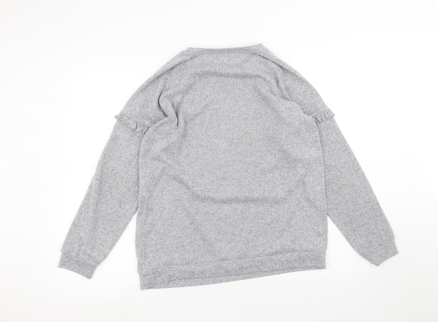 Primark Girls Grey   Pullover Jumper Size 14-15 Years  - Unicorn