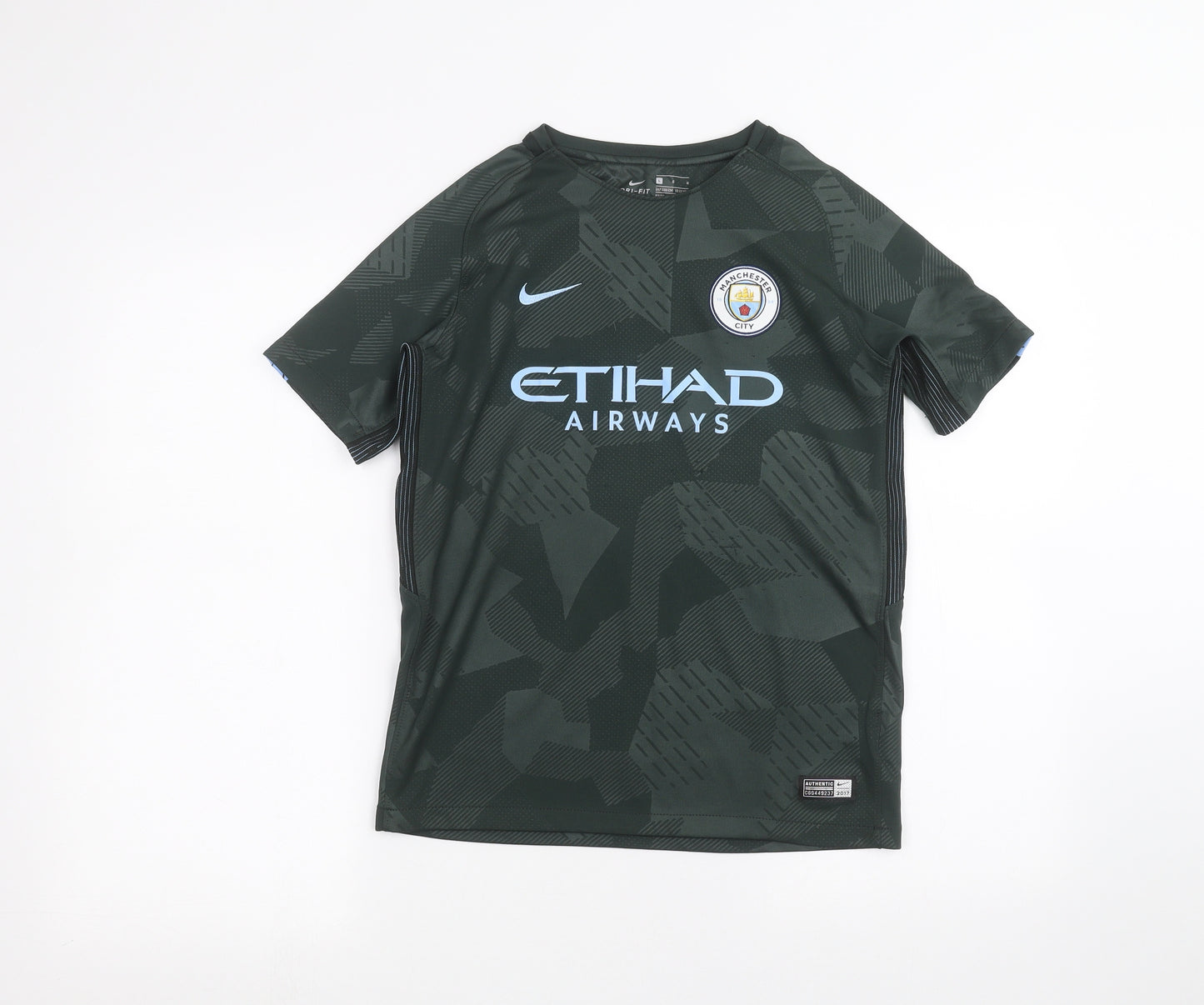 Nike Boys Green   Basic T-Shirt Size 12-13 Years  - Manchester City Football Club