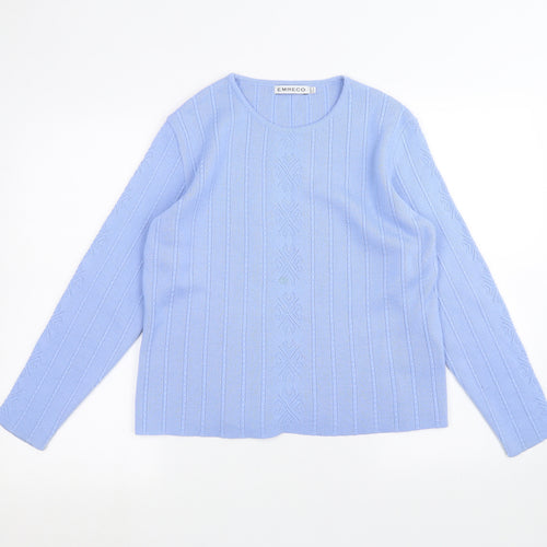 Emreco Womens Blue   Pullover Jumper Size 12