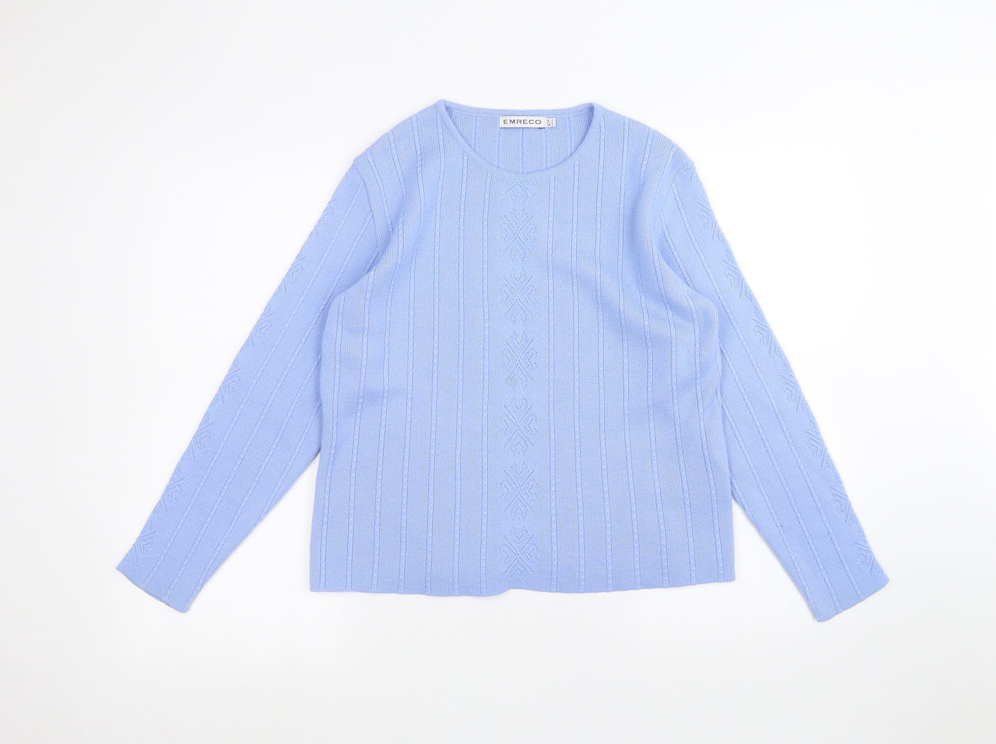 Emreco Womens Blue   Pullover Jumper Size 12