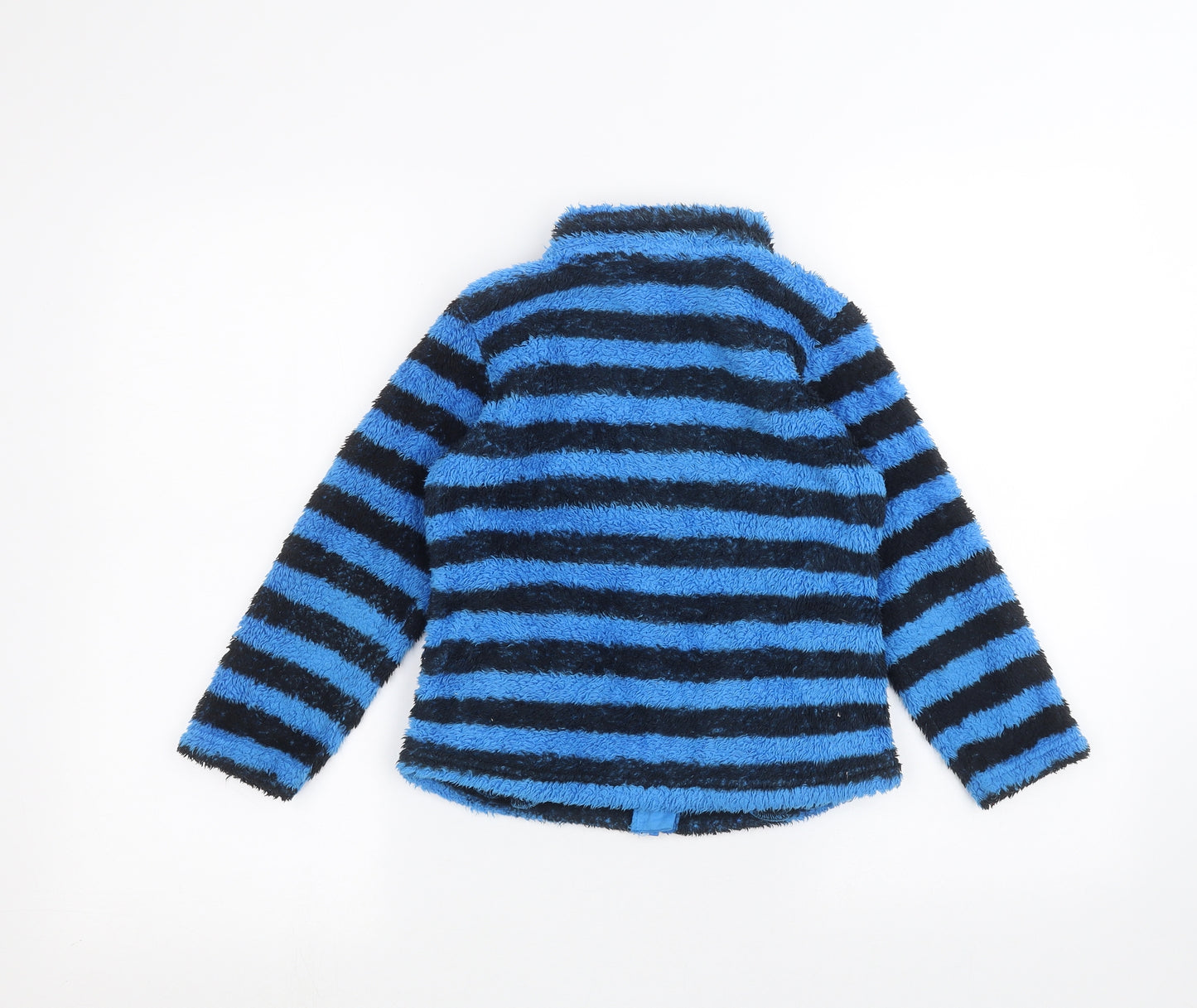 Crane Boys Blue Striped  Full Zip Jumper Size 5-6 Years