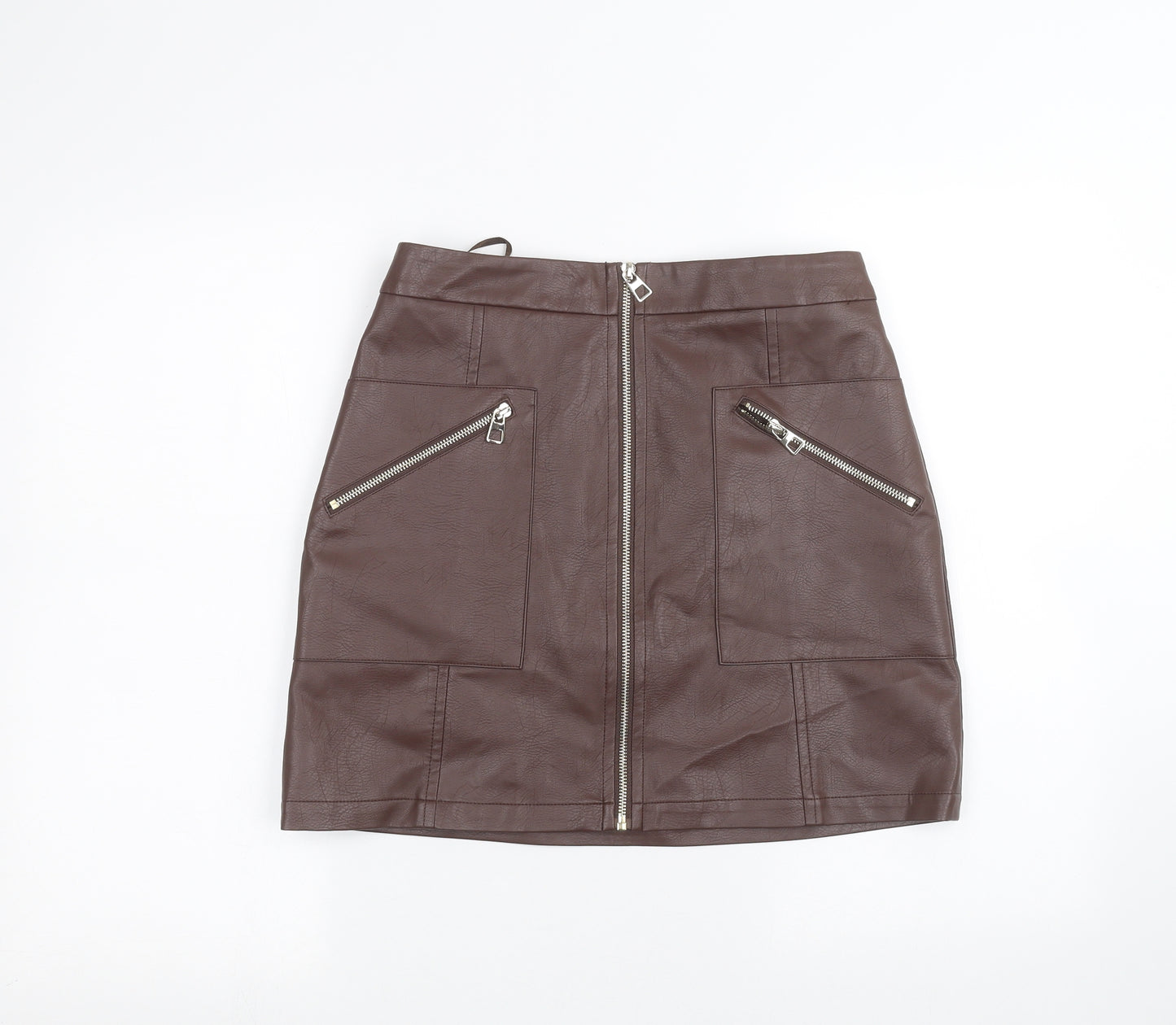 F&F Womens Brown   Mini Skirt Size 8