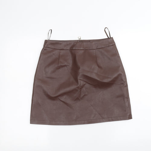 F&F Womens Brown   Mini Skirt Size 8