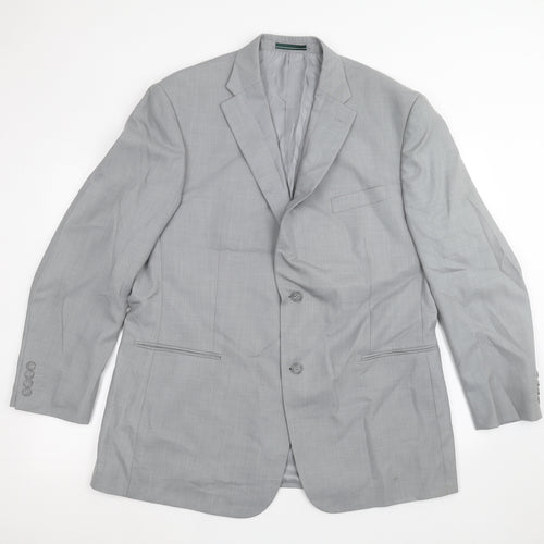GREENWOODS Mens Grey   Jacket Suit Jacket Size 46