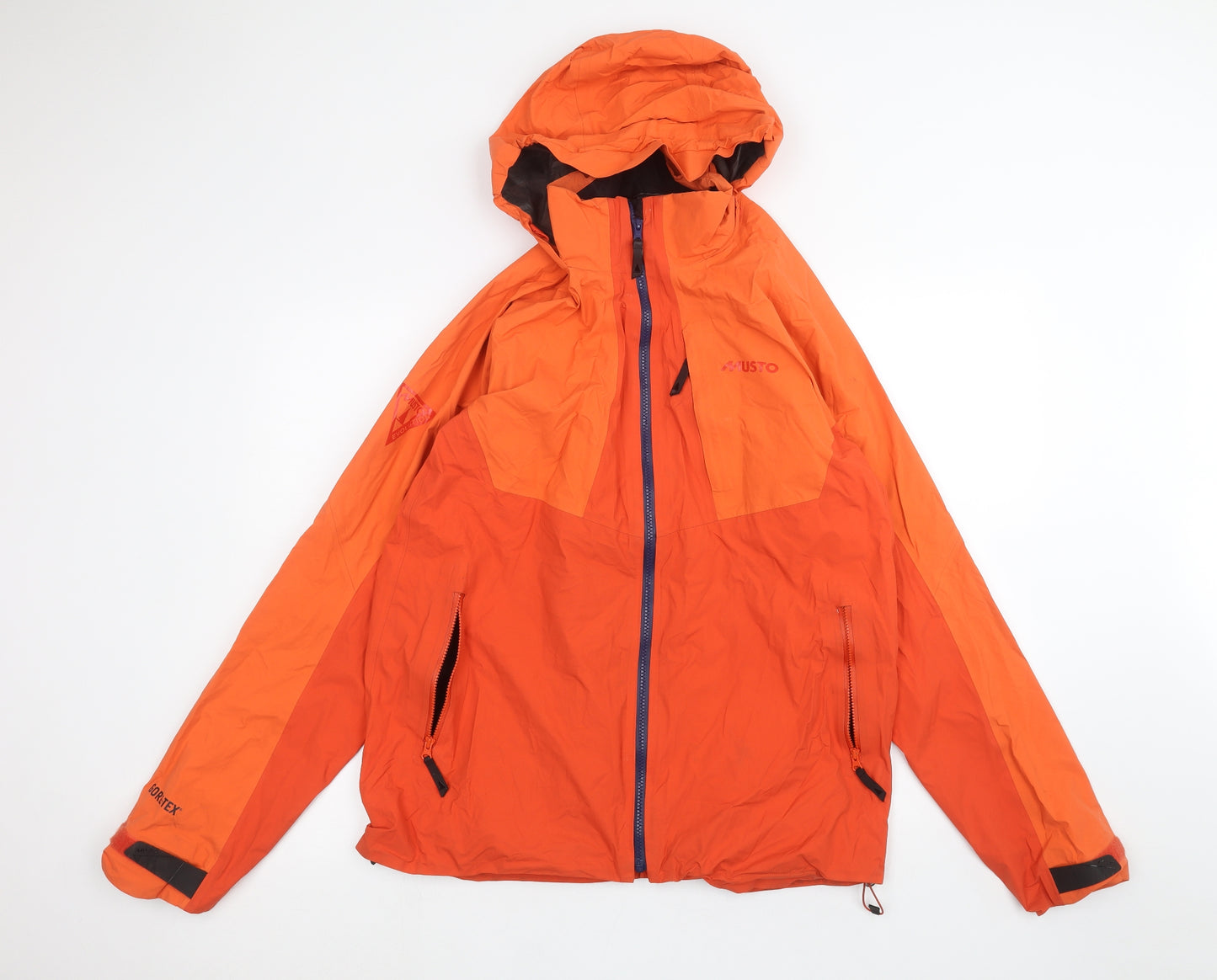 MUSTO Mens Orange   Rain Coat Coat Size L
