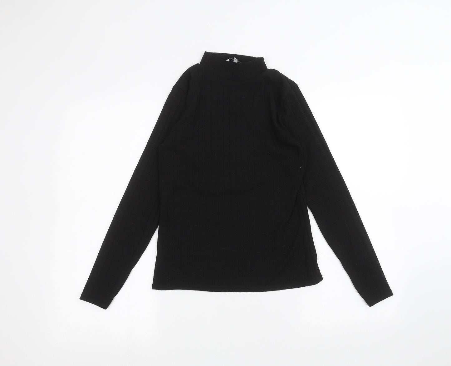 Nutmeg Womens Black   Basic T-Shirt Size 8