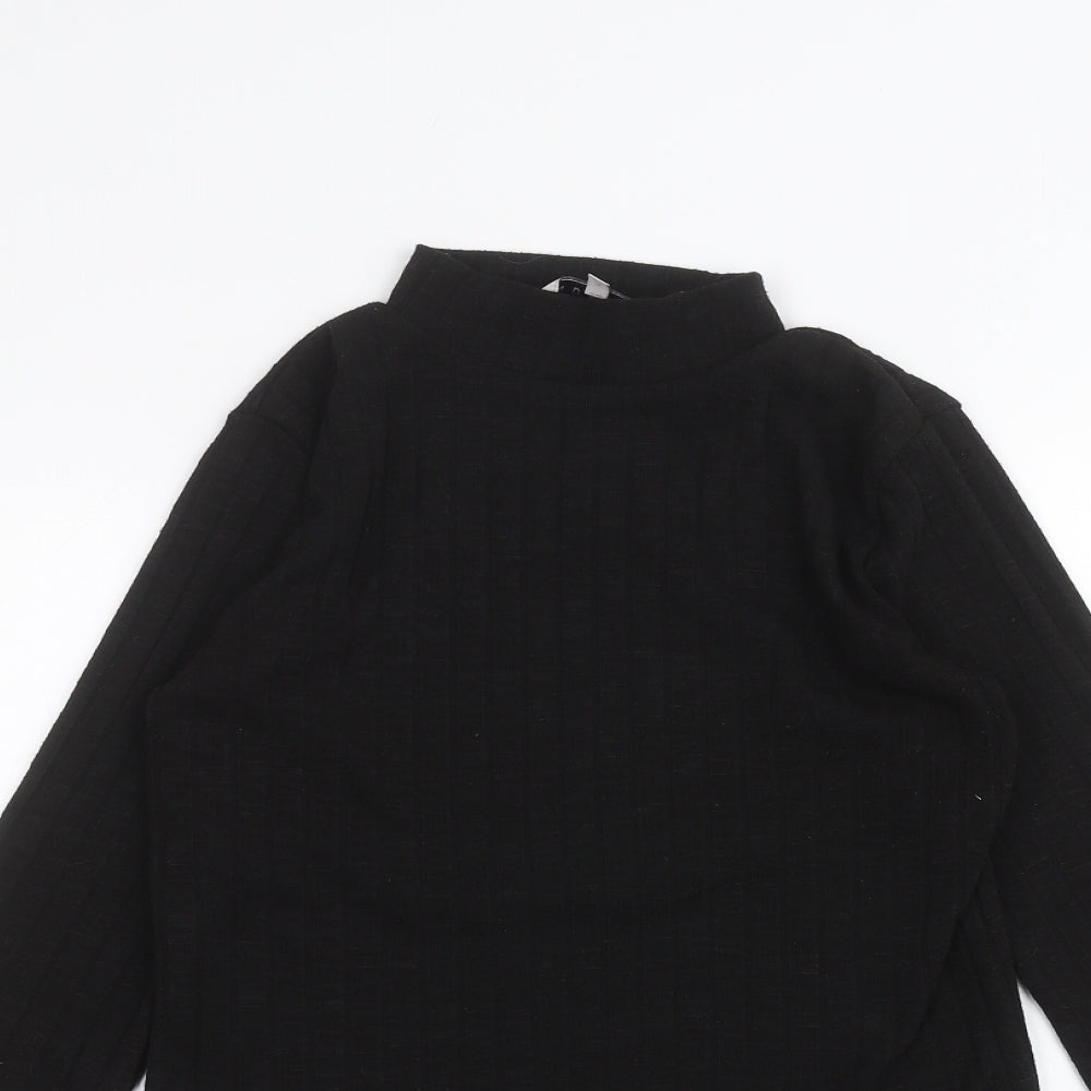 Nutmeg Womens Black   Basic T-Shirt Size 8