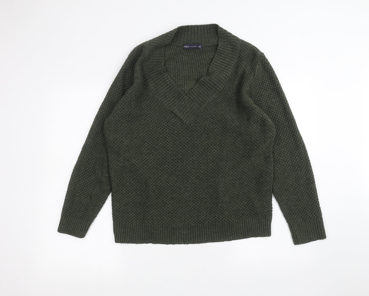 Marks and Spencer Mens Green   Pullover Jumper Size M