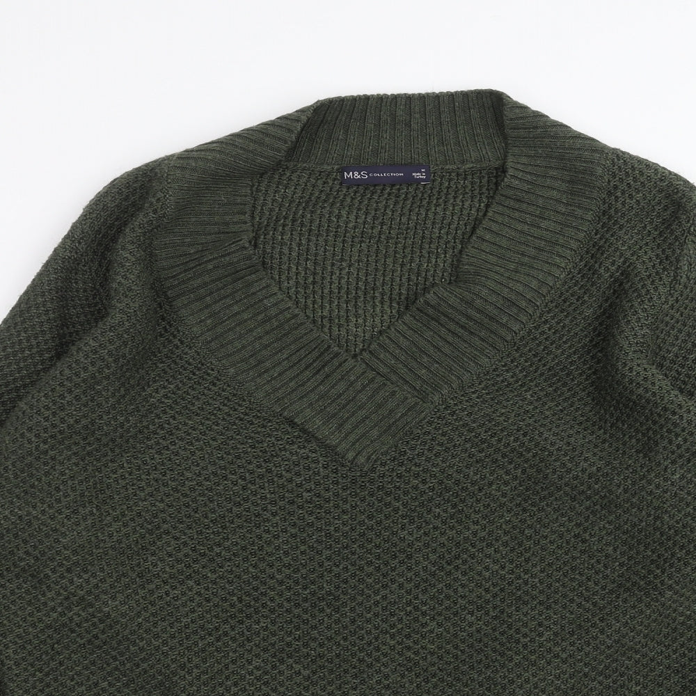 Marks and Spencer Mens Green   Pullover Jumper Size M