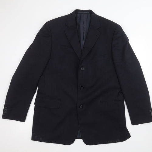 vincent pelle Mens Blue   Jacket Suit Jacket Size 44