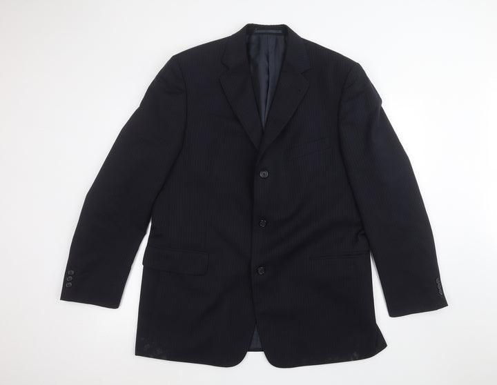 vincent pelle Mens Blue   Jacket Suit Jacket Size 44