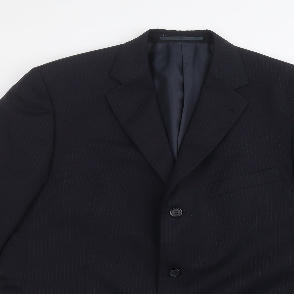 vincent pelle Mens Blue   Jacket Suit Jacket Size 44