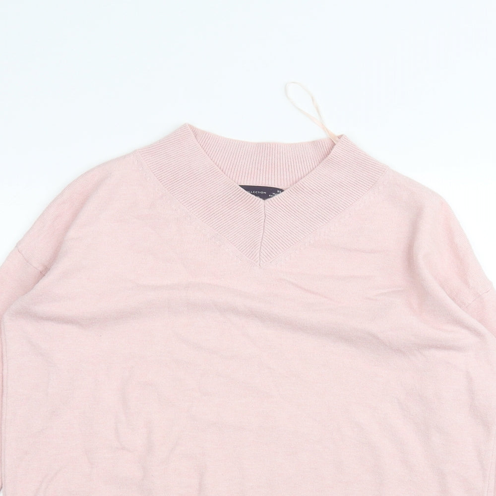 Marks and Spencer Womens Pink   Basic T-Shirt Size XS