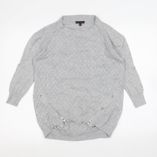 Mandi Womens Grey   Pullover Jumper Size 8