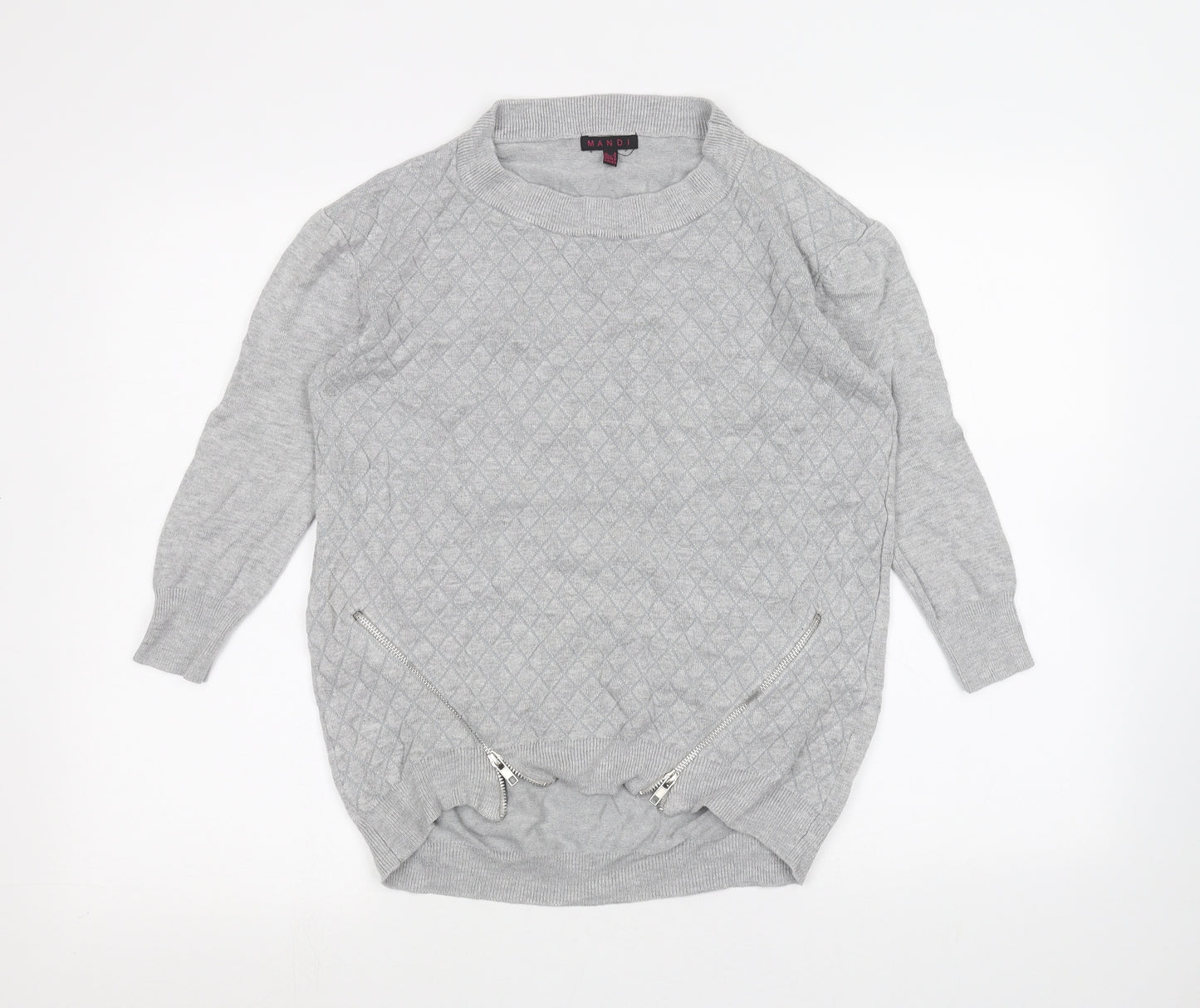 Mandi Womens Grey   Pullover Jumper Size 8
