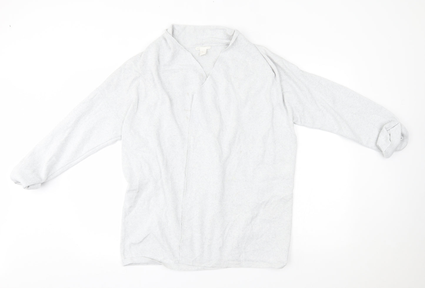 H&M Womens Grey   Cardigan Jumper Size M