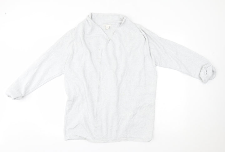 H&M Womens Grey   Cardigan Jumper Size M