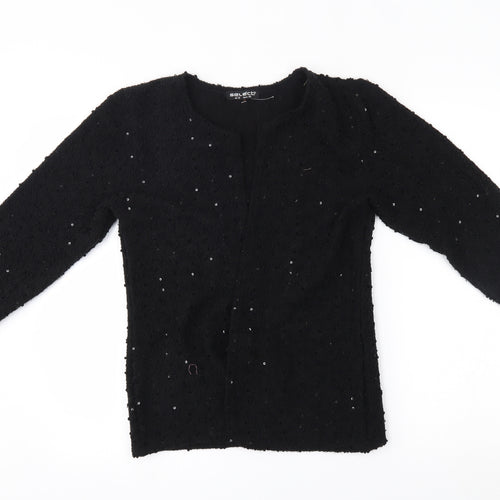 Select Womens Black   Cardigan Jumper Size 12