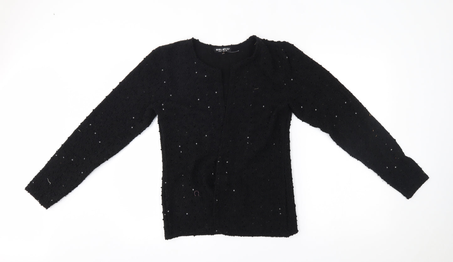 Select Womens Black   Cardigan Jumper Size 12