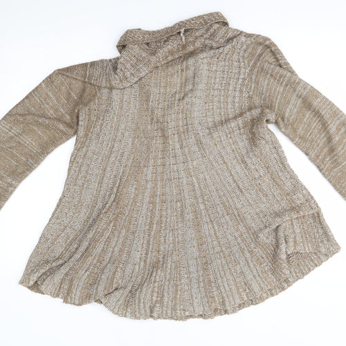 pura moda Womens Brown   Cardigan Jumper Size L