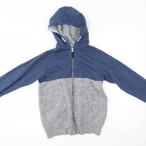 Matalan Boys Blue   Full Zip Hoodie Size 10 Years