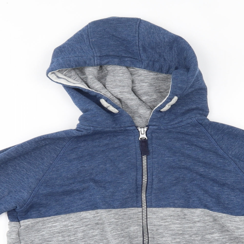 Matalan Boys Blue   Full Zip Hoodie Size 10 Years