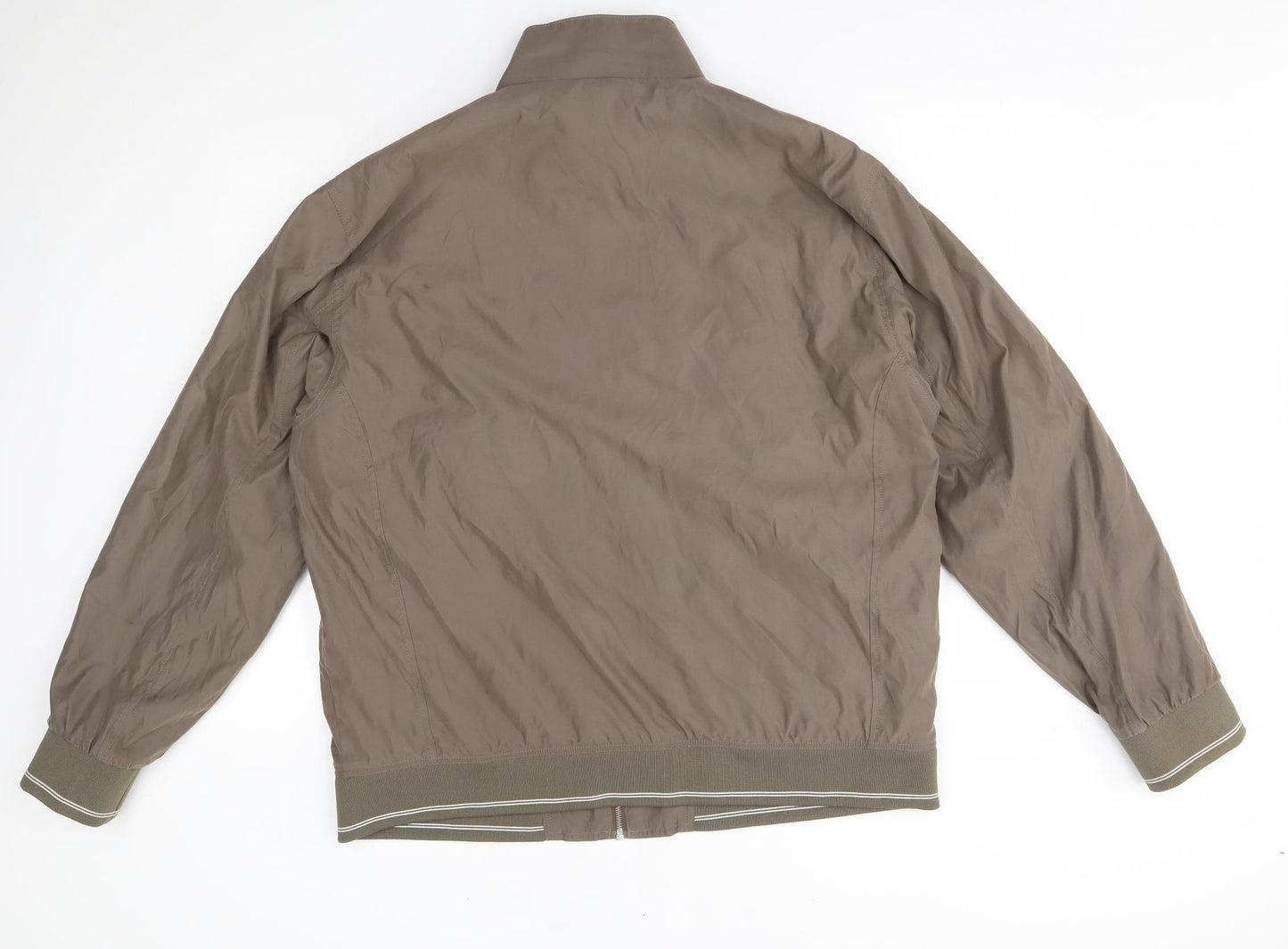 M&S Mens Brown   Bomber Jacket Jacket Size 2XL