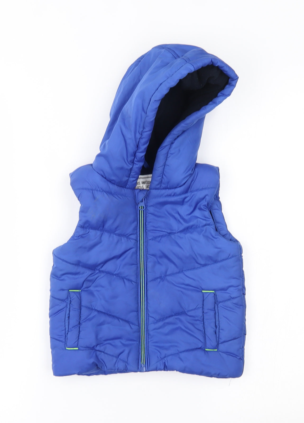 Matalan Boys Blue   Gilet Coat Size 12-18 Months
