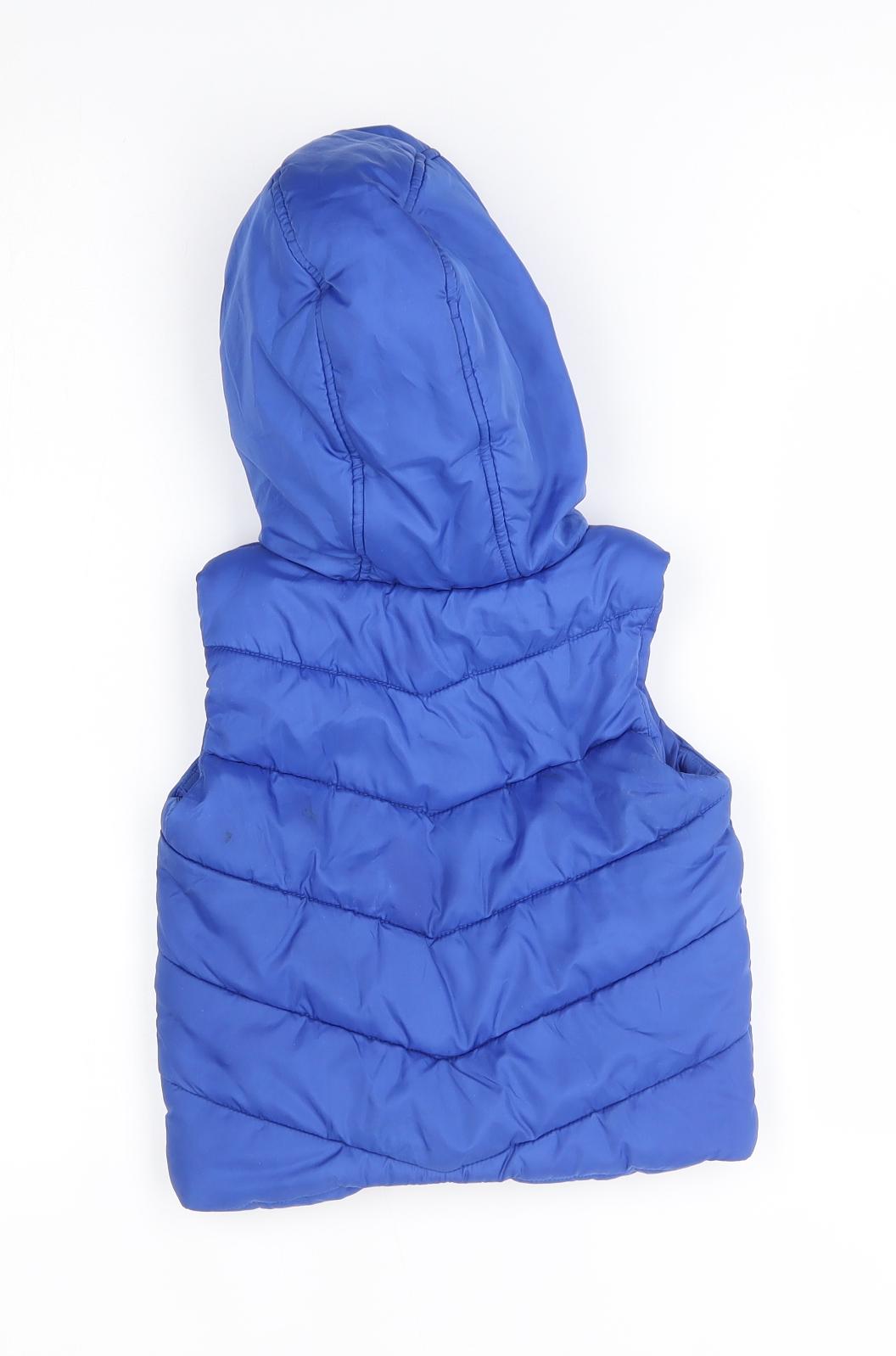 Matalan Boys Blue   Gilet Coat Size 12-18 Months