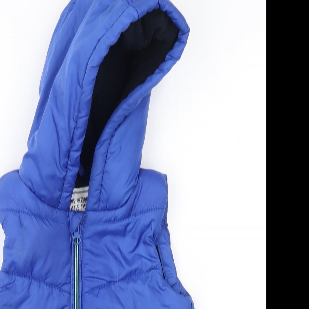 Matalan Boys Blue   Gilet Coat Size 12-18 Months