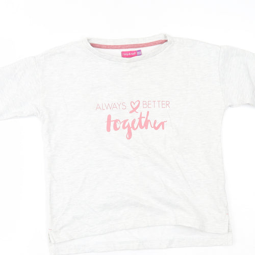 Lily & dan Girls Grey   Pullover Jumper Size 10-11 Years