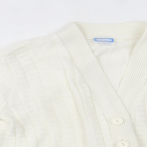 St Catherine Womens Ivory   Cardigan Jumper Size L