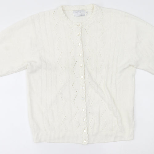 nuggets Womens White   Cardigan Jumper Size M